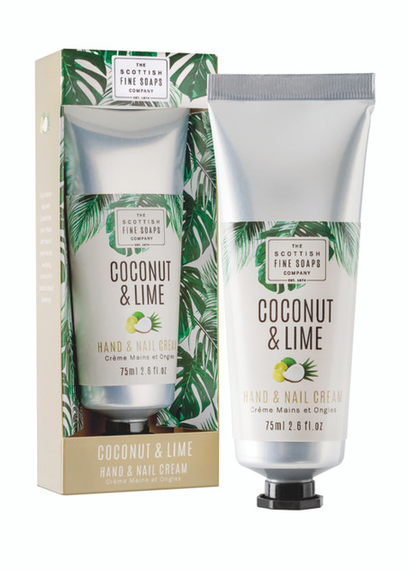 Scottish Fine Soaps Coconut & Lime Hand & Nail Cream 75ml Scottish Fine Soaps Coconut & Lime Hand & Nail Cream 75ml