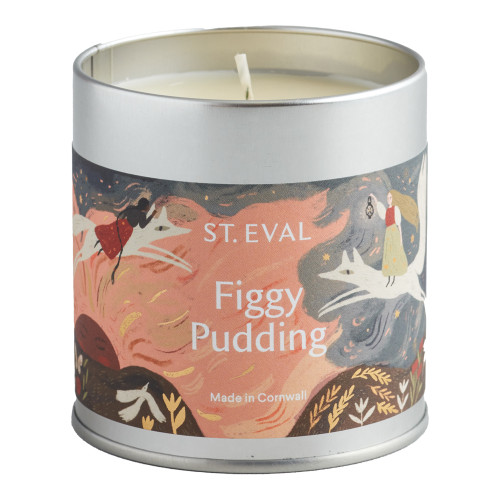 St Eval Christmas Tin Figgy Pudding Candle St Eval Christmas Tin Figgy Pudding Candle