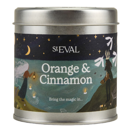 St Eval Orange and Cinnamon Christmas Tin Candle St Eval Orange and Cinnamon Christmas Tin Candle