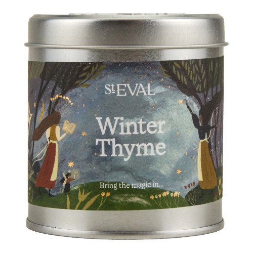 St Eval Winter Thyme Christmas Tin Candle