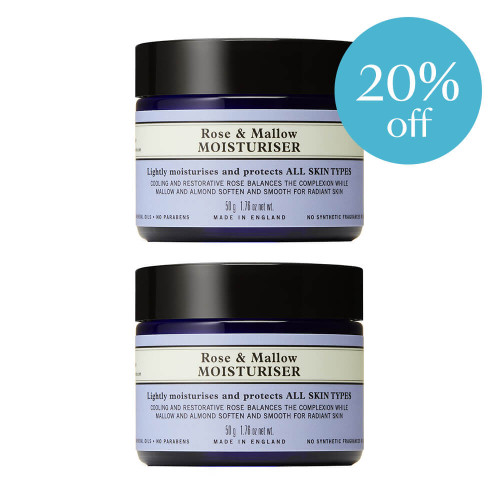 Neal's Yard Rose & Mallow Moisturiser Duo