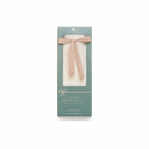 Aroma Home White Faux Fur Long Hot Water Bottle Aroma Home White Faux Fur Long Hot Water Bottle