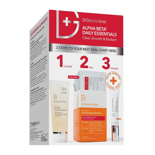Dr Dennis Gross Alpha Beta Daily Essentials Extra Strength Skincare Kit Dr Dennis Gross Alpha Beta Daily Essentials Extra Strength Skincare Kit