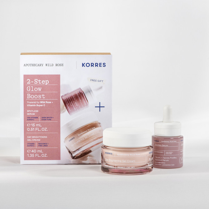 Korres Wild Rose Day Cream & Serum Set