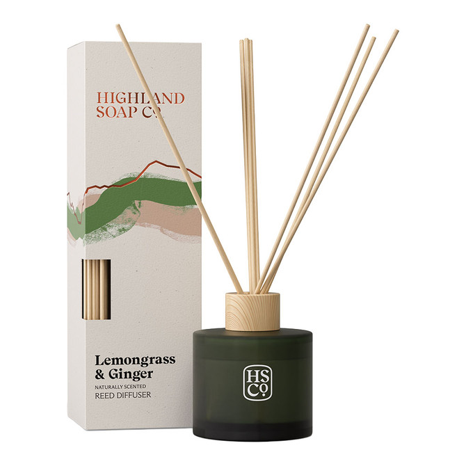 Highland Soap Company Lemongrass & Ginger Reed Diffuser