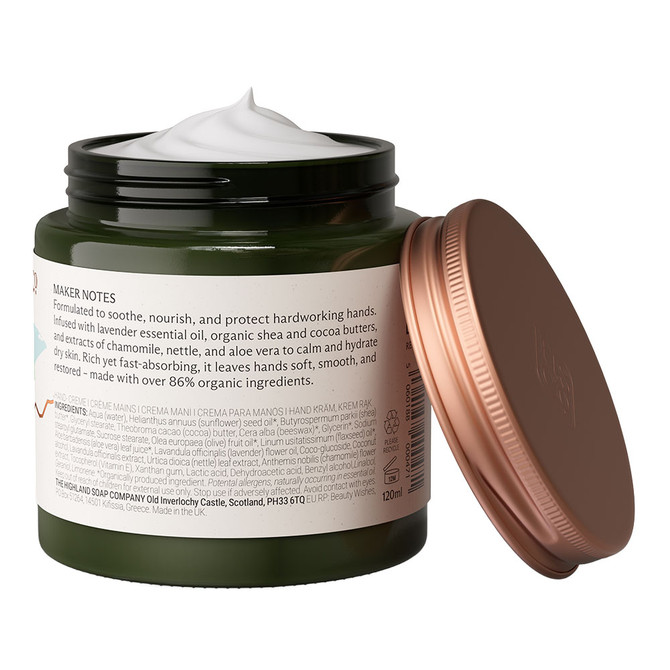 Highland Soap Company Gardeners Hand Cream 120ml