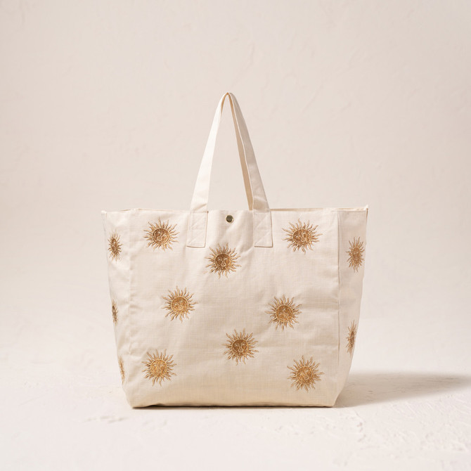 Elizabeth Scarlett Sun Goddess Cotton Carryall Oat
