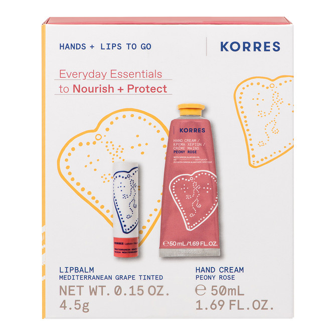 Korres Peony Rose Hand Cream & Mediterranean Grape Lip Balm