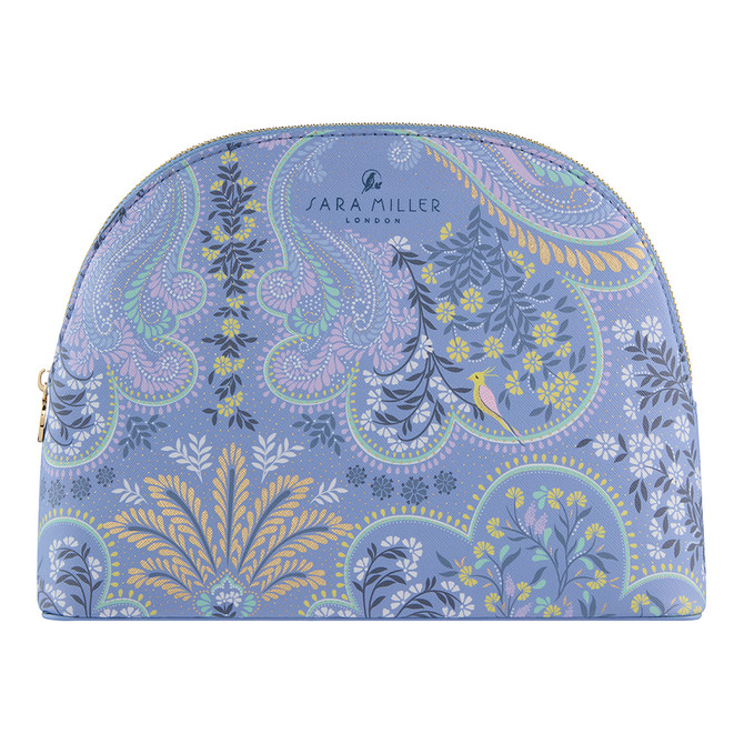Sara Miller Savannah Large Cosmetic Bag Blue