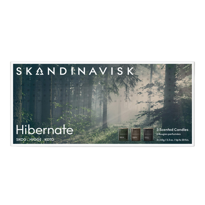 Skandinavisk HIBERNATE Mini Candle Giftset 65g x 3 | Bath & Unwind