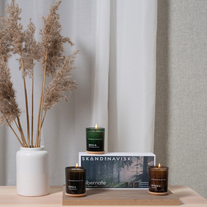 Skandinavisk HIBERNATE Mini Candle Giftset 65g x 3 | Bath & Unwind