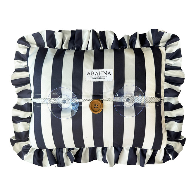 ABAHNA Bath Pillow & Cover - Black & White Stripe