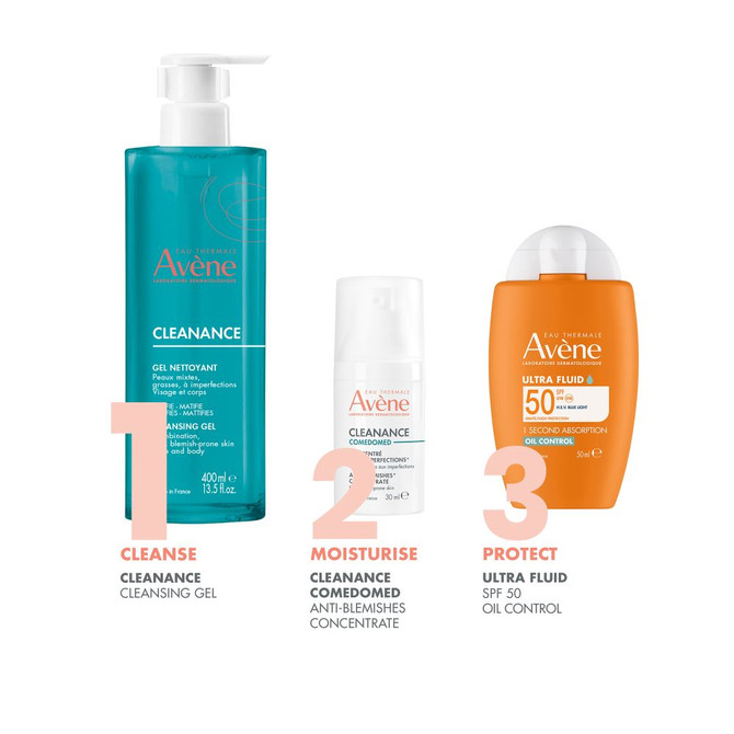 Avène Cleanance Cleansing Gel Cleanser for Oily Blemish-Prone Skin 400ml
