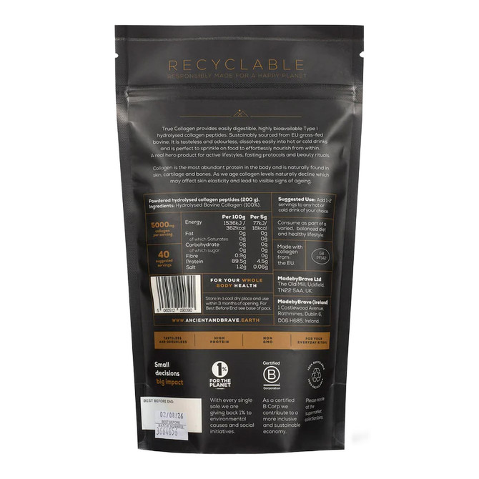 Ancient + Brave True Collagen Recyclable Pouch 200g