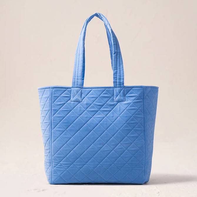 Elizabeth Scarlett Turtle Conservation Caribbean Blue Velvet Tote Bag