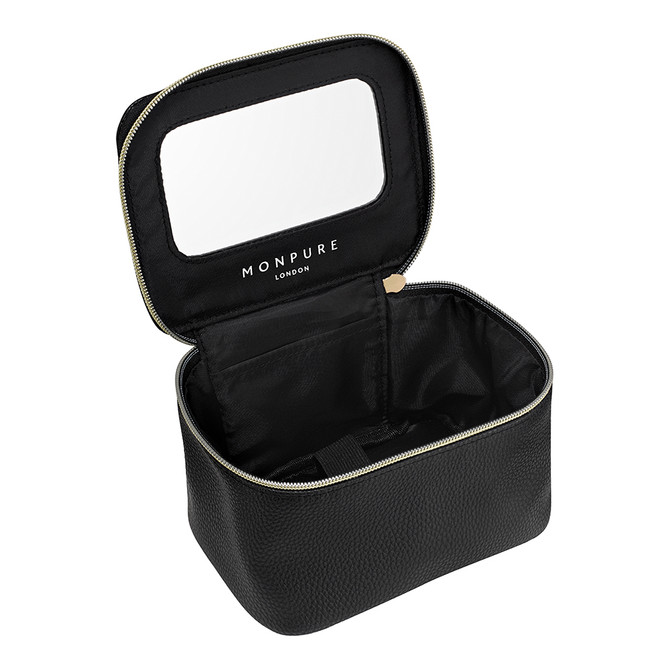 MONPURE Vegan Leather Beauty Case - Black