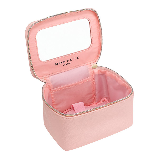 MONPURE Vegan Leather Beauty Case - Pink