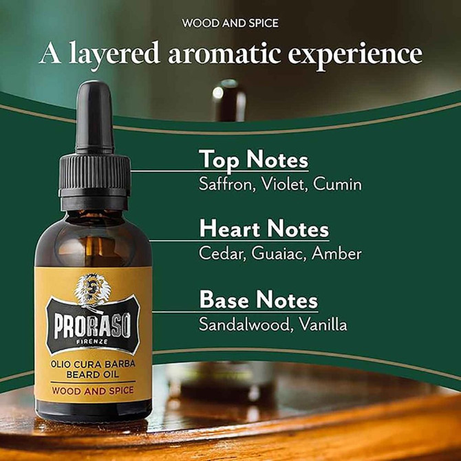 Proraso Beard Oil Wood & Spice 30ml