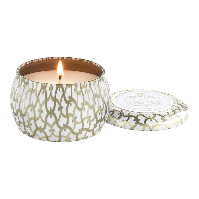 Voluspa Eucalyptus & White Sage Mini Tin Candle
