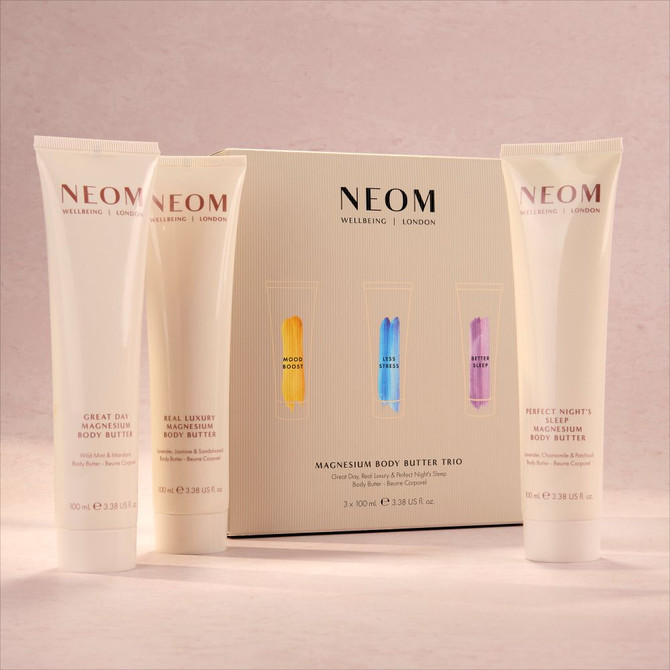 Neom Magnesium Body Butter Trio