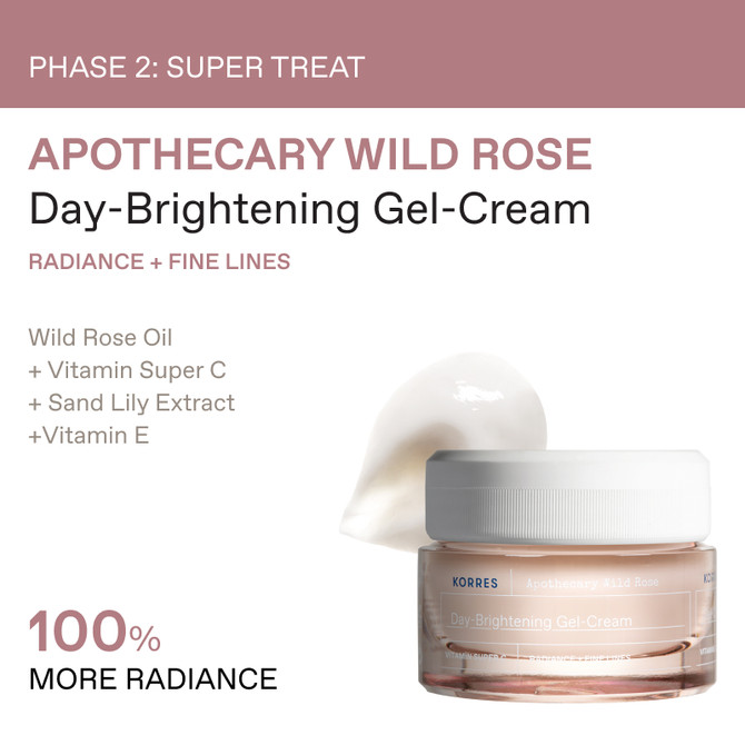 KORRES Apothecary Wild Rose Balancing & Brightening Skincare Set (Worth £75)
