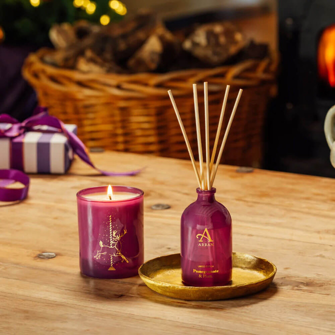 Arran Sense of Scotland Pomegranate & Plum Candle
