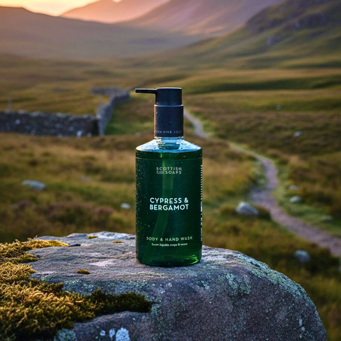Scottish Fine Soaps Cypress & Bergamot Body & Hand Wash 300ml