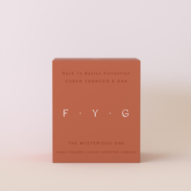 F.Y.G Find Your Glow Cuban Tobacco & Oak Candle 250g