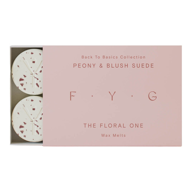 F.Y.G Find Your Glow Peony & Blush Suede Wax Melts - 6 Pieces