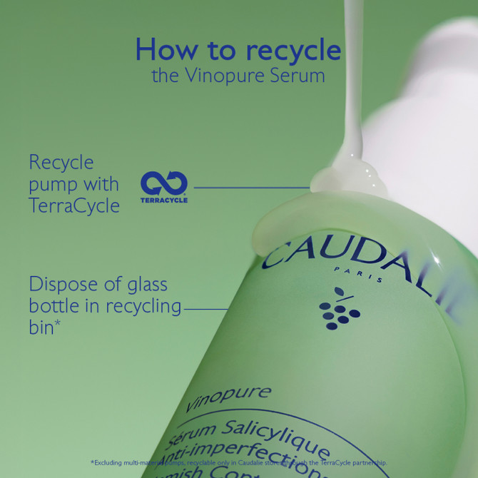 Caudalie Vinopure Natural Salicylic Acid Pore Minimising Serum 30ml