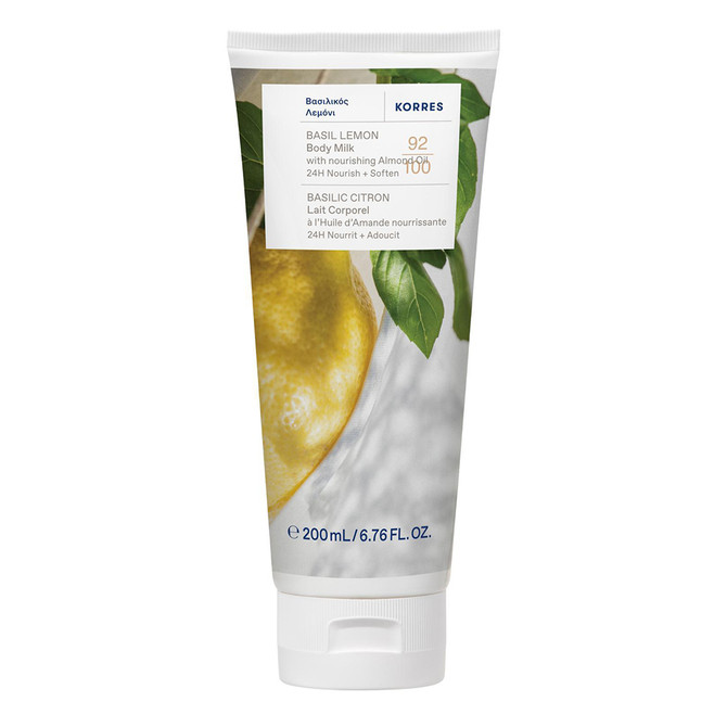 KORRES Basil Lemon Body Smoothing Milk 200ml