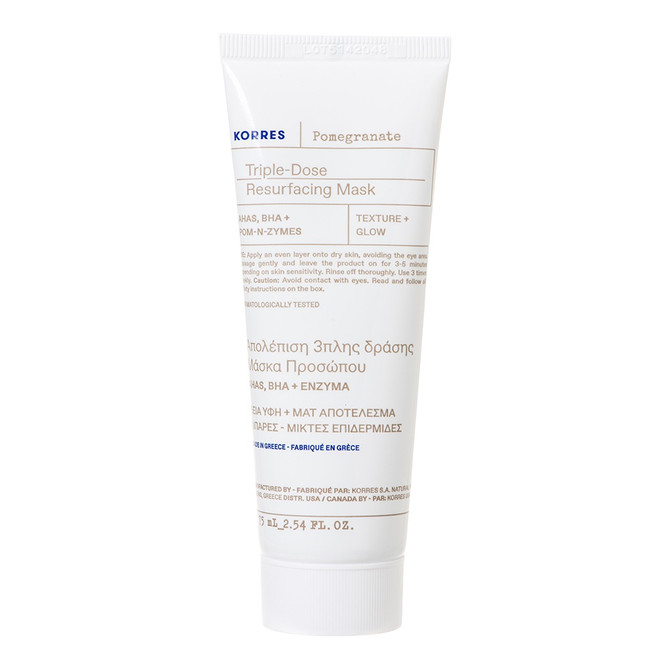 Korres Pomegranate Triple-Dose Resurfacing AHA Mask