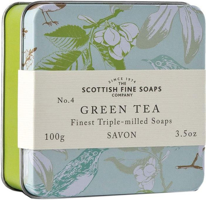 Scottish Fine Soaps Vintage Green Tea Soap Tin
