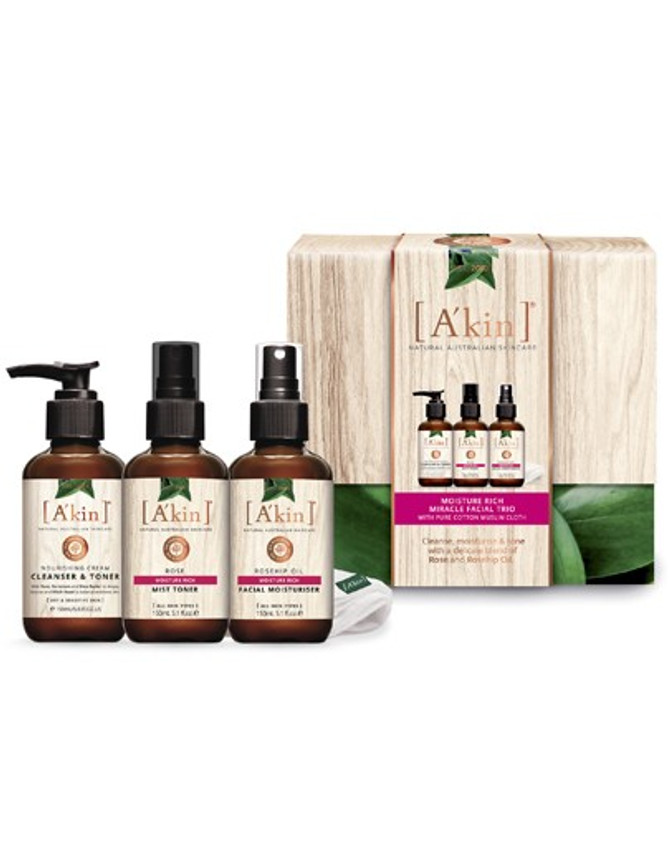 A'kin Moisture Rich Miracle Facial Trio - products