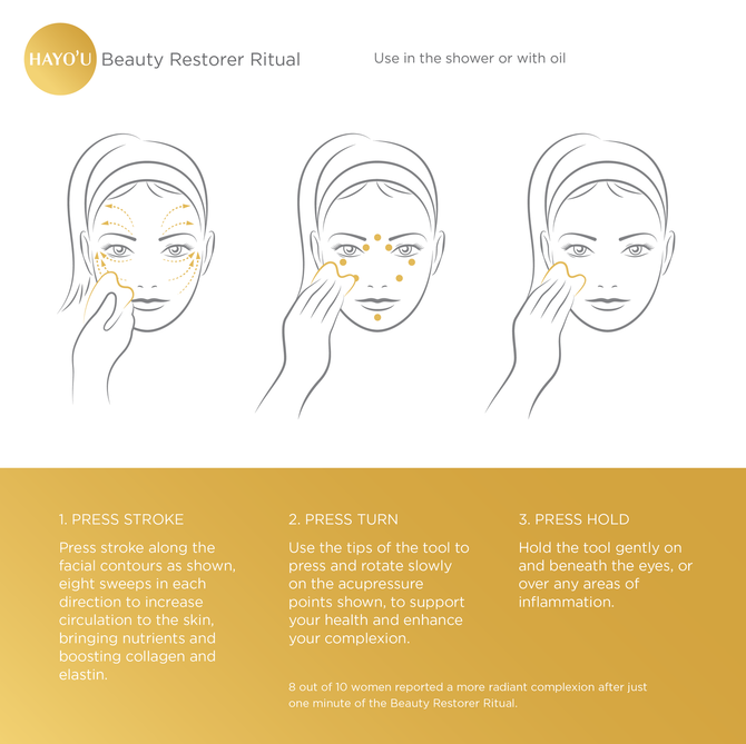 HAYO'U Beauty Restorer - Jade Facial Massage Tool