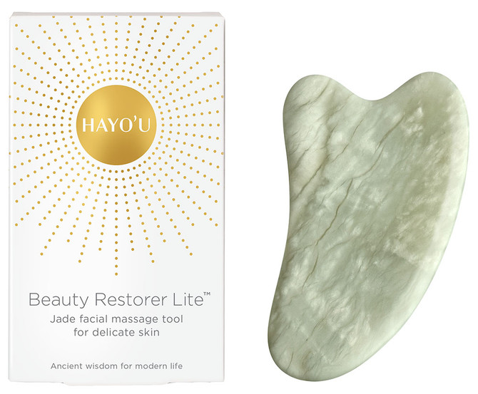 HAYO'U Beauty Restorer Lite - Jade Facial Massage Tool for Delicate Skin