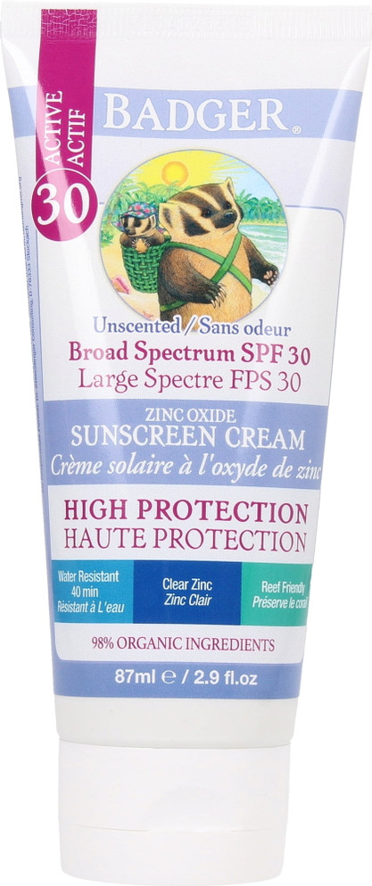 Badger Balm Board Spectrum Clear Zinc Sunscreen SPF30