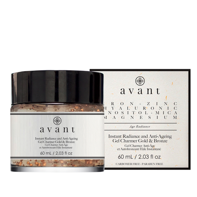 avant Instant Radiance and Anti-Ageing Gel Charmer Gold & Bronze