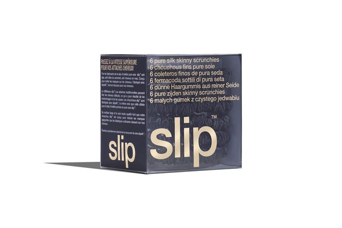 Slip Pure Silk Skinny Black Scrunchies