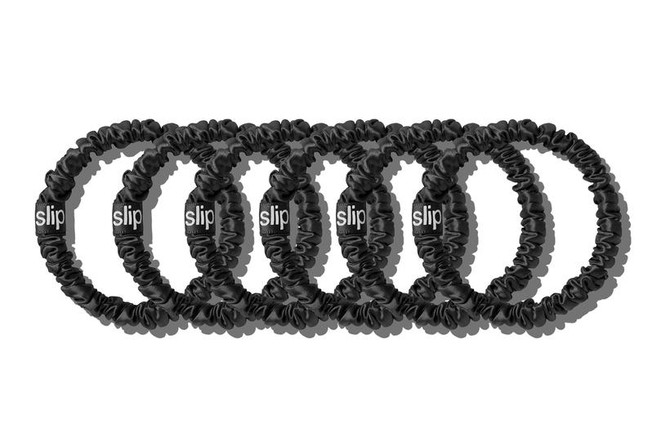 Slip Pure Silk Skinny Black Scrunchies