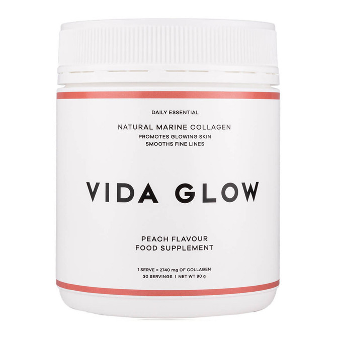 Vida Glow Natural Marine Collagen Powder Peach