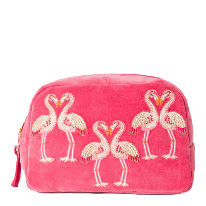 Elizabeth Scarlett Flamingo Makeup bag