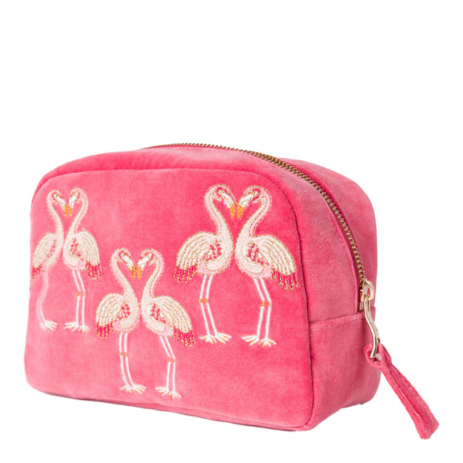 Elizabeth Scarlett Flamingo Makeup bag