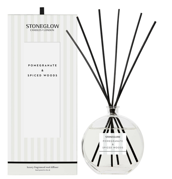 Stoneglow Modern Classics Pomegranate & Spiced Woods Large Reed Diffuser (460ml)