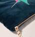 Elizabeth Scarlett Hummingbird Ink Blue Velvet Mini Pouch