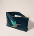 Elizabeth Scarlett Hummingbird Ink Blue Velvet Mini Pouch