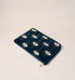 Elizabeth Scarlett Mystical Eye Ink Blue Velvet Everyday Pouch