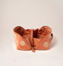 Elizabeth Scarlett Sun Goddess Rust Velvet Open Flat Makeup Bag