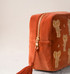 Elizabeth Scarlett Golden Elephants Rust Velvet Wash Bag