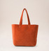 Elizabeth Scarlett Golden Elephants Rust Velvet Tote Bag